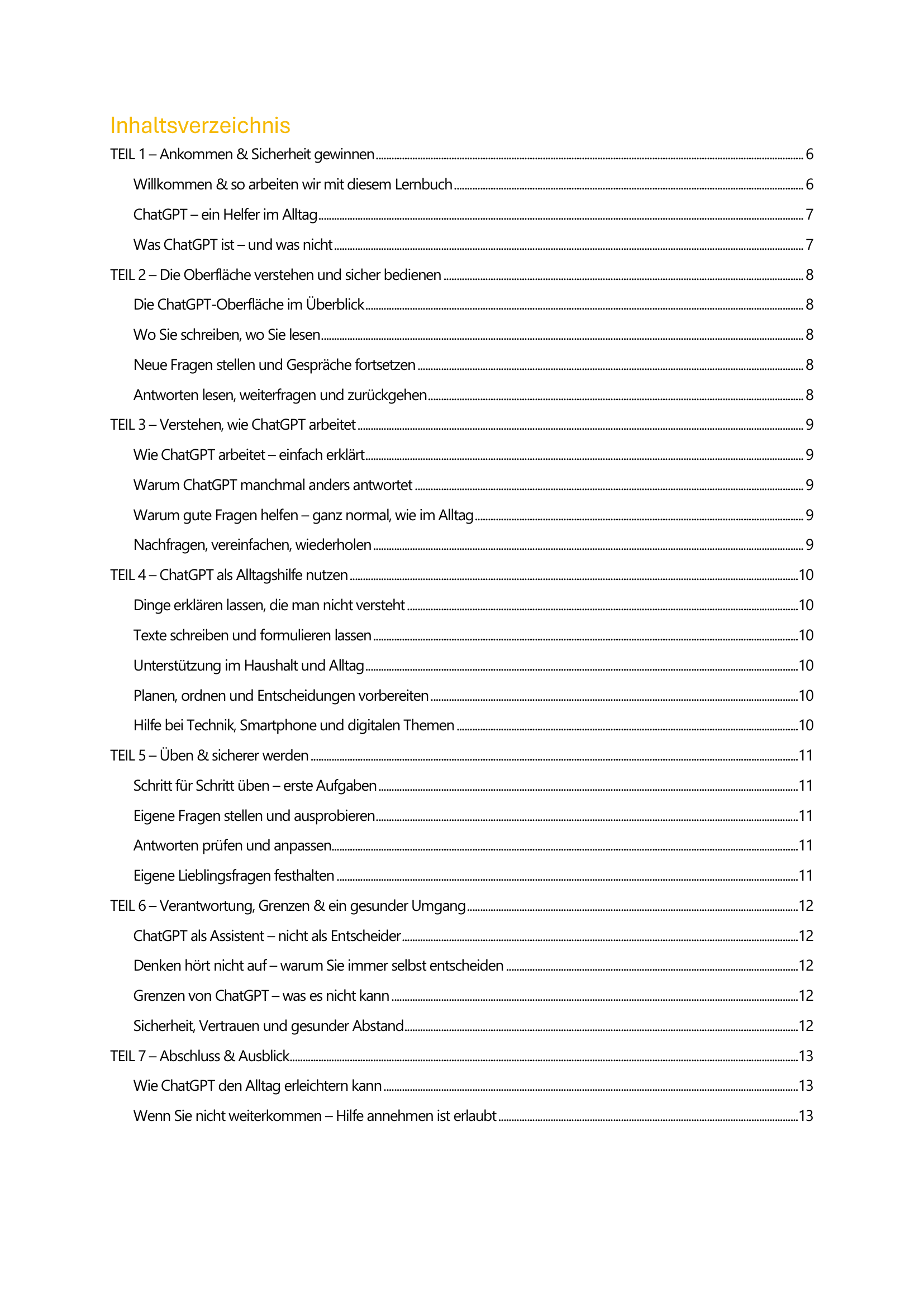 ChatGPT als Alltagshilfe – Praxisheft zum Verstehen und Anwenden von ChatGPT